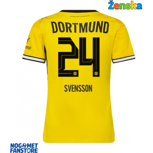 Borussia Dortmund Daniel Svensson #24 Domaci Dres za Ženska 2026-27 Kratak Rukav